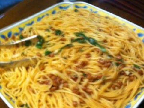 夏バテに納豆パスタ